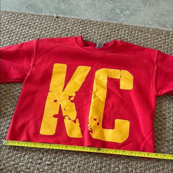 Gildan Red and Yellow KC Sweatshirt - Picture 8 of 8